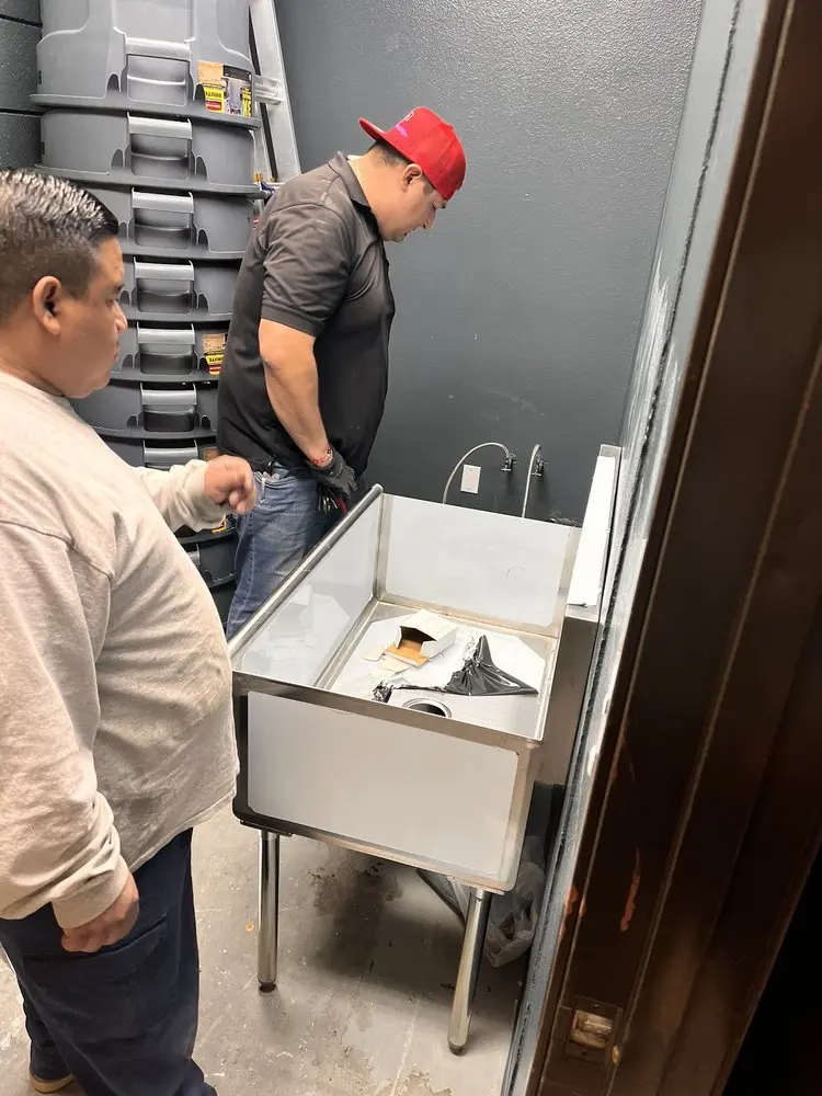 Commercial plumbing and sink installation in East Venice